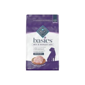 Natural Senior Dog Food with Turkey, Potatoes, and Pumpkin for a Healthy Coat