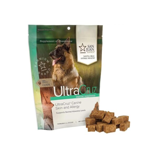 Natural Skin and Allergy Supplement for Dogs with Purified Calf Thymus Protein