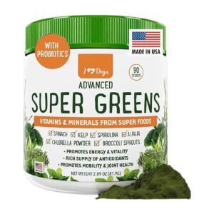 Natural Super Food Powder for Dogs with Vitamins Minerals Antioxidants