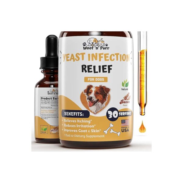 Natural Yeast Infection Treatment for Dogs with Itch Relief and Allergy Relief