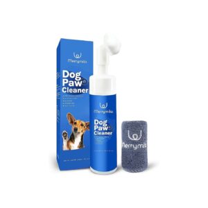 Natural and Gentle Foam Paw Cleaner for Large Breed Dogs with Anti-Dryness Properties