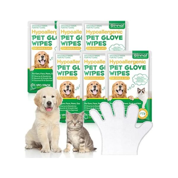 Natural and Organic Pet Grooming Wipes for Cats and Dogs