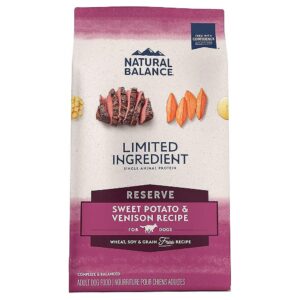 Naturally Balanced Sweet Potato and Venison Grain-Free Dry Dog Food for All Ages