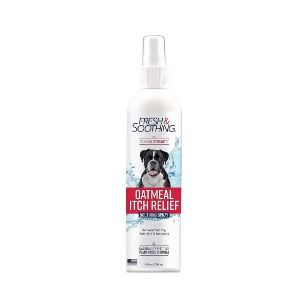 Naturel Promise Oatmeal Itch Relief Medicated Spray for Dogs and Cats with Dry Itchy Skin