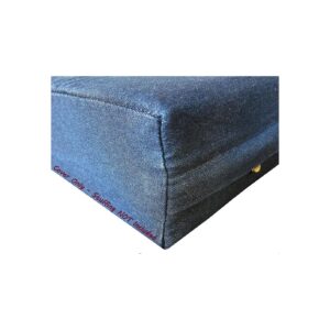 Navy Blue Denim Dog Bed Cover Replacement for 41x27x4 Pet Bed