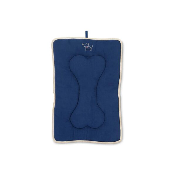 Navy Blue Dog Crate Mats with Machine Washable Design 42 x 28 XL