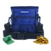 Navy Blue Treat Pouch for Dog Training with Magnet Closure and Adjustable Strap