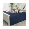 Navy Blue Waterproof Pet Blanket Furniture Cover Reversible Soft for Dogs 52x82