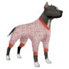 Neck Dog Onesie for Large Dogs, Mindful Small Dots Light Pink Prints Design