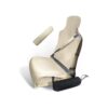 Neoprene Seat Cover for Cars and SUVs, Beige/Tan, Non-Slip, Soft, and Comfy, Waterproof