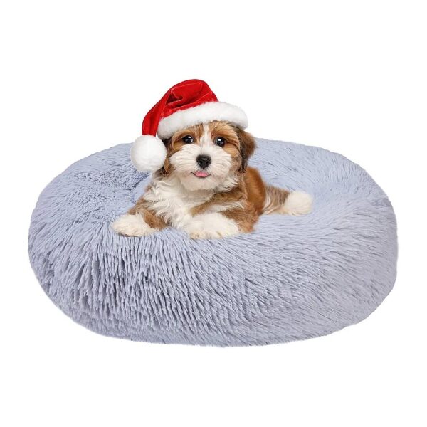 Neutral Pet Bed for All Size Dogs and Cats with Luxurious Faux Fur Material