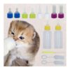 Newborn Pet Feeding Kit with 10pcs Nipples and 60ml Bottle for Kittens and Puppies