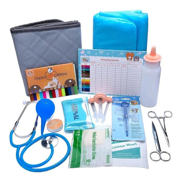 Newborn Puppy Birth Kit with Advanced Medical Supplies for Whelping Success