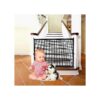 No Drill Retractable Mesh Pet Gate for Stairs and Doorways 3" W x 3" H Baby Safety Gate