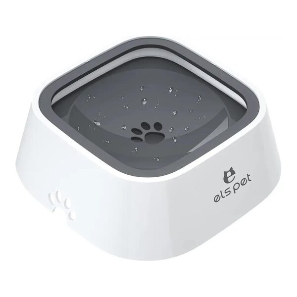 No Mess Dog Water Bowl with Floating Disk and Anti-Slip Bottom for Pet's Comfort