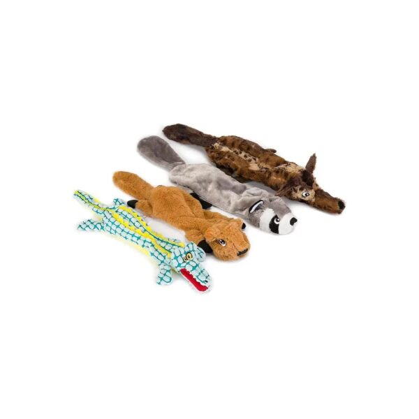 No Mess Squeaky Chew Toy Set, Soft Plush and No Stuffing, Perfect for Dogs