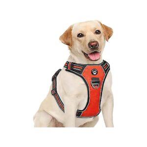 No Pull Adjustable Dog Harness with Soft Padded Velcro Belly Straps and Easy Buckles