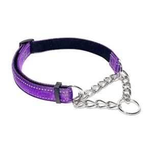 No Pull Dog Collar with Reflective Nylon and Soft Padded Comfort for Small Large Dogs