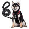 No Pull Dog Harness with Reflective Leash and Easy Control Handle Medium to Large Sizes