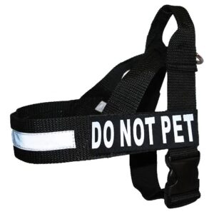 No Pull Guide Assistance Dog Harness with Reflective Patches and Heavy Duty D-Ring