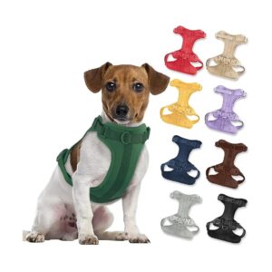 No Pull Lightweight Dog Harness Adjustable Breathable Mesh Vest with Cushion Pi