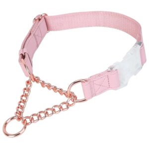 No Pull Training Collar with Martingale Design and Soft Leather for Dogs