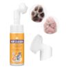 No-Rinse Paw Cleaner for Dogs and Cats with Silicone Brush, Rose Extract, and PH Balance