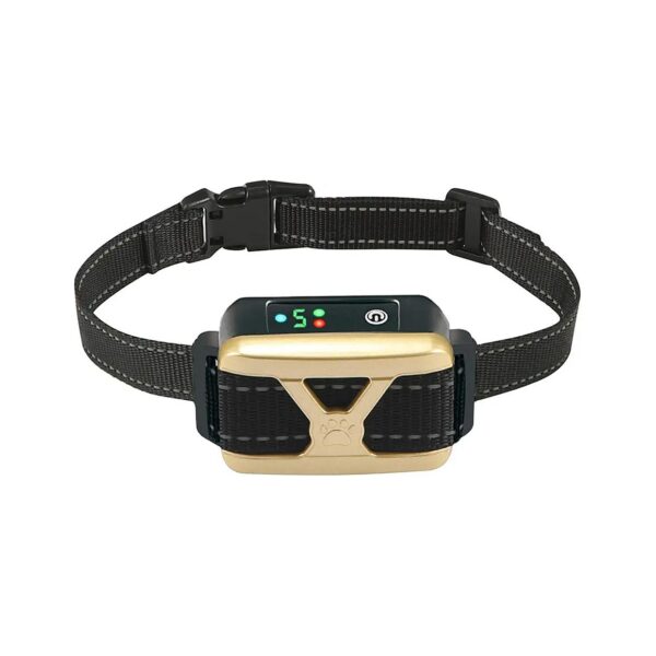 No-Shock Barking Collar for Dogs with Adjustable Sensitivity and Intensity