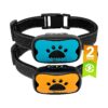 No Shock Humane Anti Bark Collar for Dogs Orange Blue Rechargeable with Vibration Sound