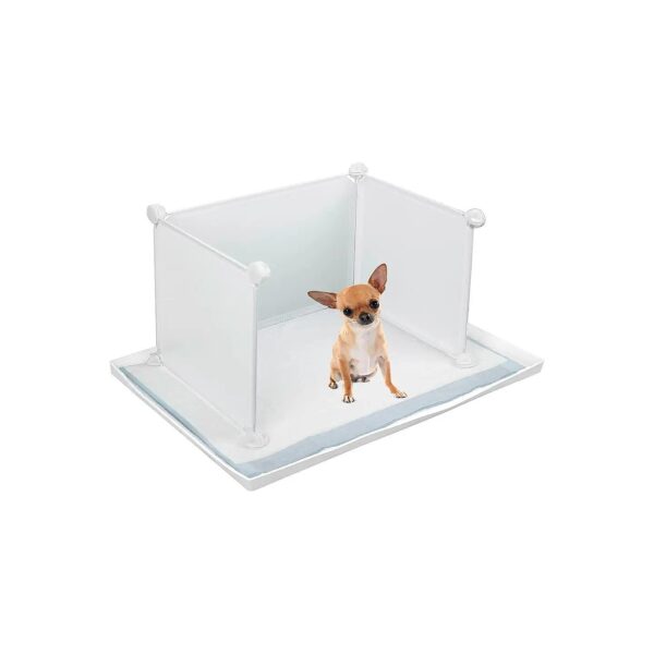 No Spill Pee Pad Holder Tray for Small Dogs with Easy Cleaning