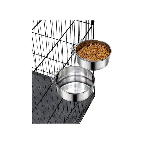 No Spill and Durable Stainless Steel Pet Bowls for Cats and Small Dogs