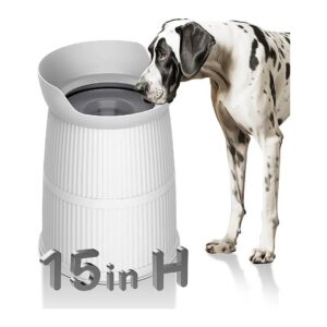 No Spill and No Dig Stainless Steel Dog Water Bowls for Large and Medium Breed Dogs