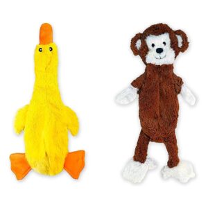 No-Squeak No-Stuffing Funny Plush Dog Toy for Small and Medium Dog Playtime