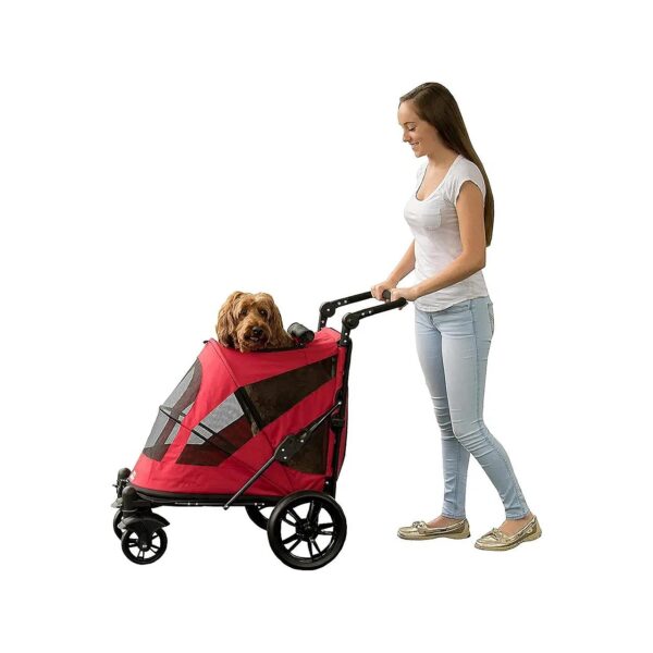 No Zip Pet Stroller with Pet Cabin Size 26x15x20 for Easy Pet Movement