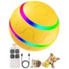 Noise and Durable Dog Toy Ball with Automatic Rolling and Jumping Function