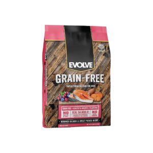 Non-GMO, Grain-Free, and Made in the USA, Salmon and Sweet Potato Dog Food