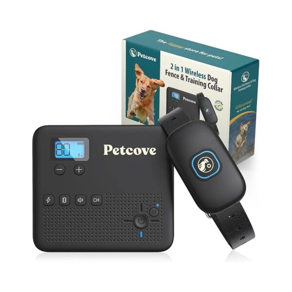 Non-GPS Wireless Dog Fence with Remote Training Collar 2 Modes 10 Levels