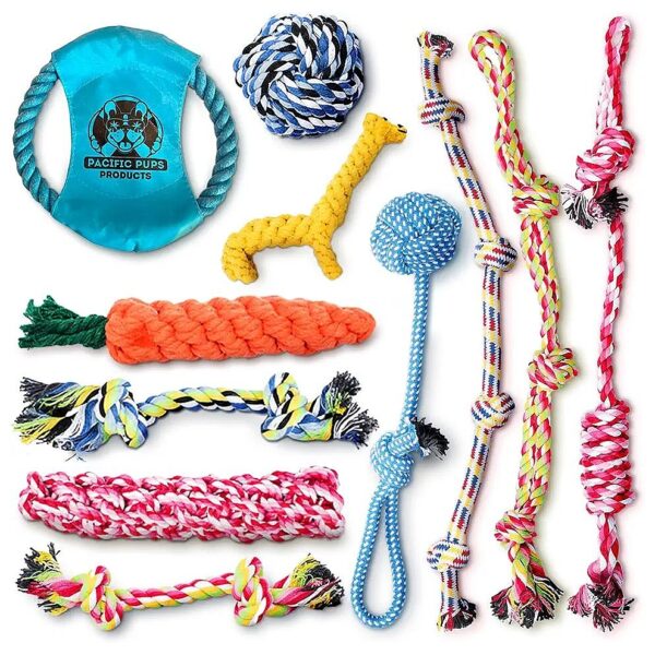 Non-Profit Dog Rescue Supported Dog Rope Toys Pack for All-Size Pups