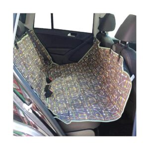 Non-Skid Backing, Seatbelt Slots, Seat Anchors, Car Seat Cover for Dogs, 56x56 Inches