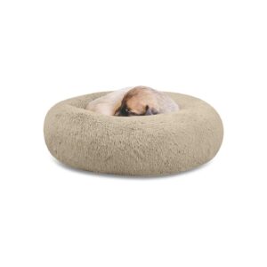 Non-Slip Faux Fur Dog Bed for Small to Large Breeds with Washable Design