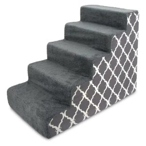 Non-Slip Pet Stairs for Small Dogs Cats Foam Steps for Bed and Couch