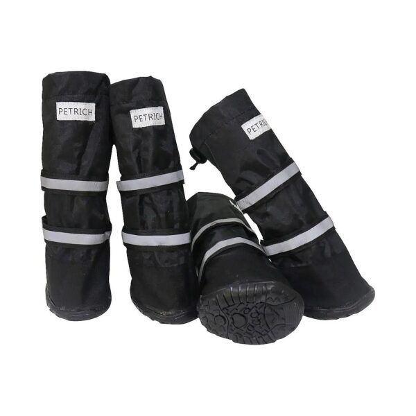 Non Slip Rubber Sole Dog Boots for Snow Winter Use for Large Medium Dogs