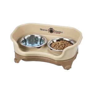 Non-Slip Stainless Steel Pet Bowls for Small Dogs with Raised Design