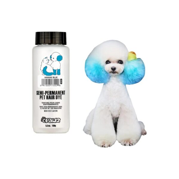 Non-Toxic Pet Hair Dye in Hawaii Blue for Dogs of All Breeds and Coat Types