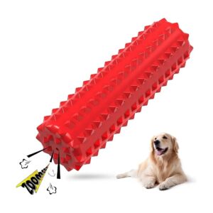 Non-Toxic, Squeaky, Chew Toy for Large Dogs, Puppies & Power Chewers, Durable Rubber