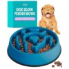 Nonslip Dog Slow Feeder Bowl for Small Dogs with Dry Food or Wet Food