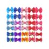 Notch Pet Hair Bows with Bling Rhinestones Beads and Grosgrain Ribbon for Dogs