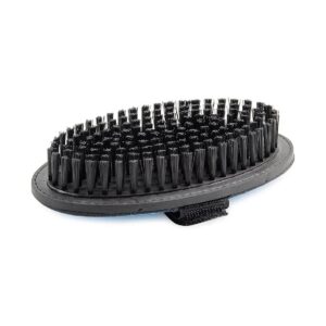 Novel Oval Bristle Pad from Clear Material with Ergonomic Handle