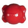 Novel Red Soft Rubber Bone Ball with Squeaker Small Water Float Dog Toy