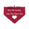 Novelty Auntie Dog Bandanas for Small to Medium Pets with Aunt Themed Print